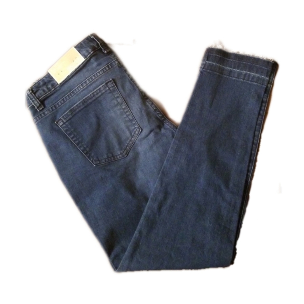 Michael Kors Izzy Skinny Frayed Hem Jeans Size 6